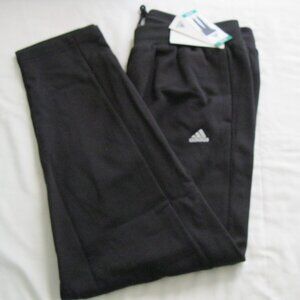 Adidas Women’s Relaxed Fit Tapered Legs Fleece Pant /Jogger- black, XL (0906)